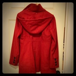 Guess Red Wool Pea coat.